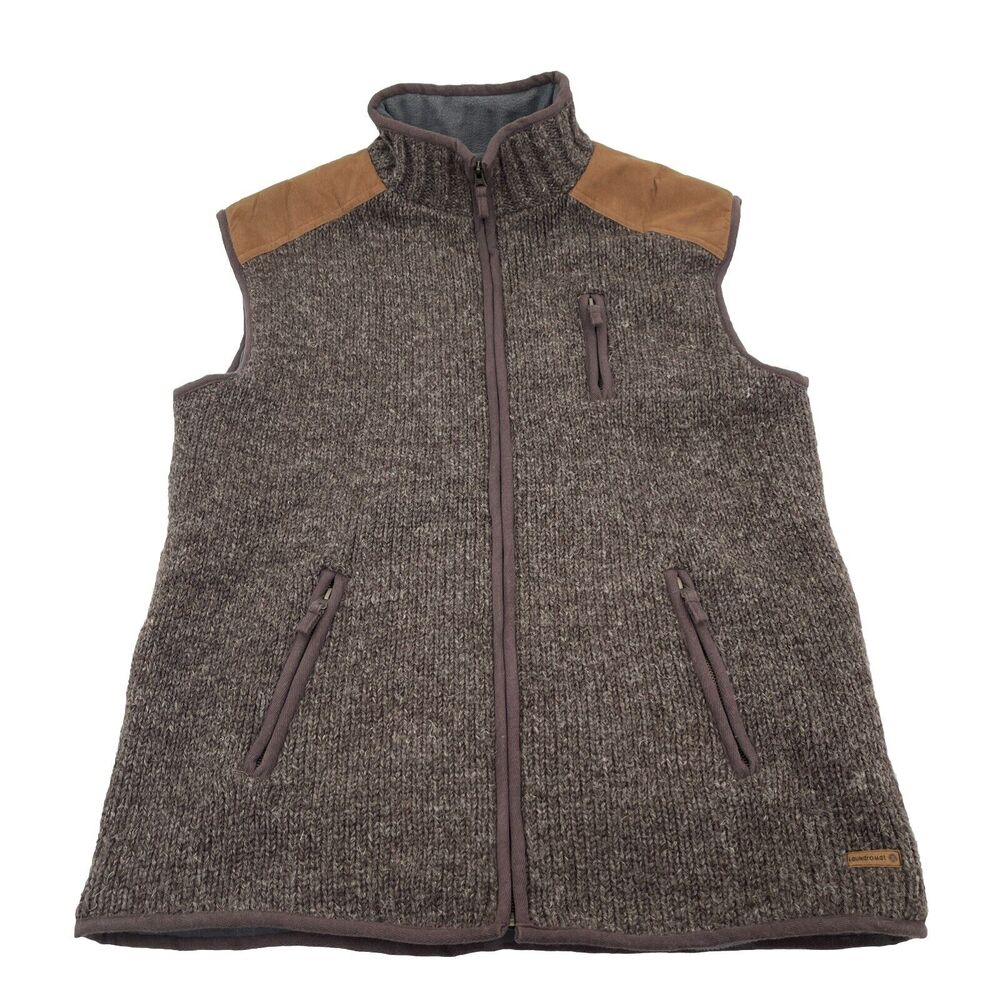 Laundromat Wool‎ Vest Mens XL Brown Made In Nepal